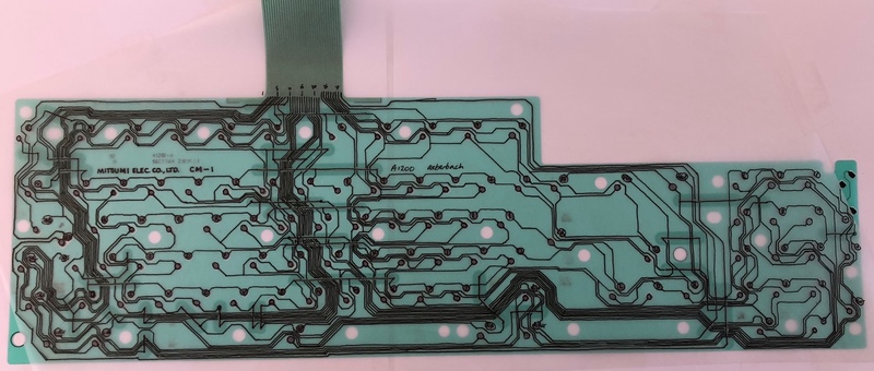 A1200 keyboard membrane traced out