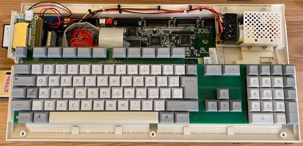 My A1200 keyboard in place