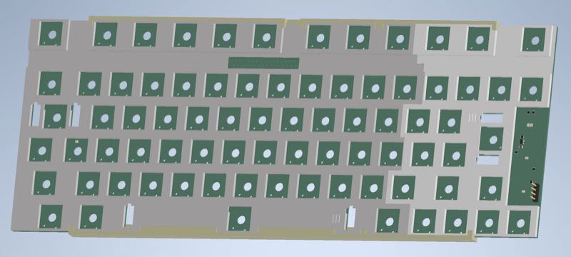 A600 Assembly render from Inventor showing front plates and mounting rails